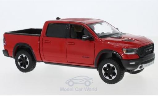 Coche miniatura Dodge RAM 1/24 Motormax 1500 Crew Cab Rebel rojo 2019 Dodge RAM 1/24 Motormax 1500 Crew Cab Rebel rojo 2019 coche miniatura