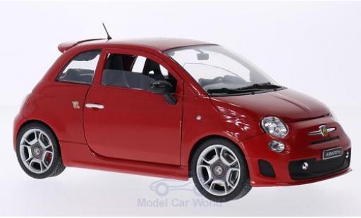 Coche miniatura Fiat 500 F 1/18 Motormax Abarth rojo 2008 Fiat 500 F 1/18 Motormax Abarth rojo 2008 coche miniatura