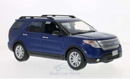 Coche miniatura Ford Explorer 1/18 Motormax XLT azul 2015 Ford Explorer 1/18 Motormax XLT azul 2015 coche miniatura