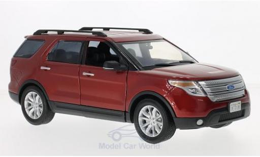 Coche miniatura Ford Explorer 1/18 Motormax XLT rojo 2015 Ford Explorer 1/18 Motormax XLT rojo 2015 coche miniatura