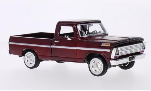 Coche miniatura Ford F-1 1/24 Motormax 00 metalico rojo 1969 Ford F-1 1/24 Motormax 00 metalico rojo 1969 coche miniatura