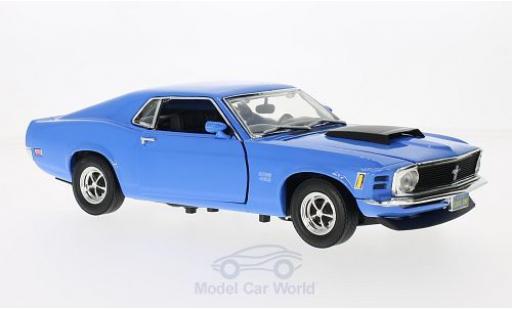 Coche miniatura Ford Mustang 1/18 Motormax Boss 429 azul 1970 ohne Vitrine Ford Mustang 1/18 Motormax Boss 429 azul 1970 ohne Vitrine coche miniatura
