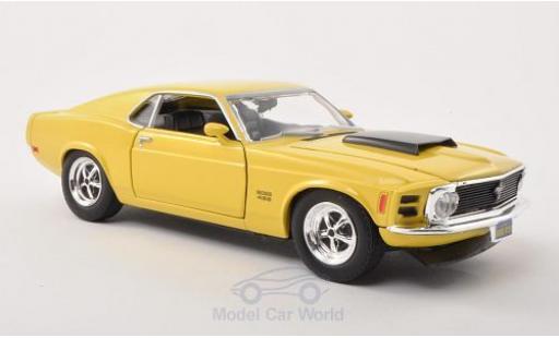 Coche miniatura Ford Mustang 1/24 Motormax Boss 429 amarillo/negro 1970 Ford Mustang 1/24 Motormax Boss 429 amarillo/negro 1970 coche miniatura