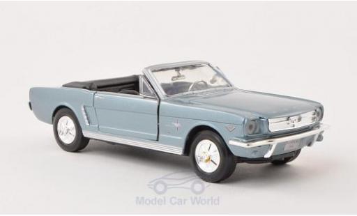 Coche miniatura Ford Mustang 1/24 Motormax Convertible metalico azul 1964 ohne Vitrine Ford Mustang 1/24 Motormax Convertible metalico azul 1964 ohne Vitrine coche miniatura