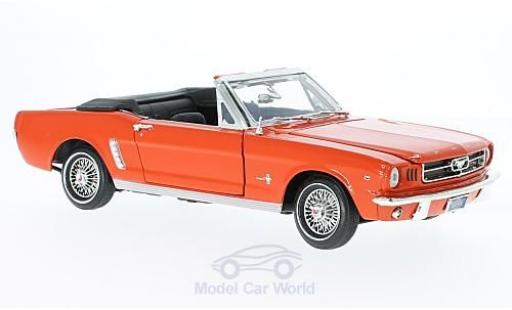 Coche miniatura Ford Mustang 1/18 Motormax Convertible naranja 1964 Ford Mustang 1/18 Motormax Convertible naranja 1964 coche miniatura