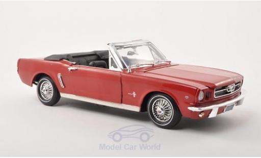 Coche miniatura Ford Mustang 1/18 Motormax Convertible rojo 1964 Ford Mustang 1/18 Motormax Convertible rojo 1964 coche miniatura