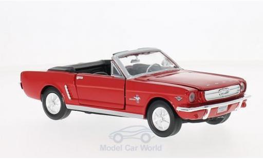 Coche miniatura Ford Mustang 1/24 Motormax Convertible rojo 1964 ohne Vitrine Ford Mustang 1/24 Motormax Convertible rojo 1964 ohne Vitrine coche miniatura