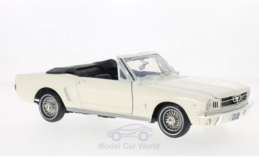 Coche miniatura Ford Mustang 1/18 Motormax Convertible blanco 1964 Ford Mustang 1/18 Motormax Convertible blanco 1964 coche miniatura