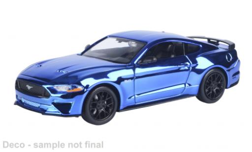 Coche miniatura Ford Mustang 1/24 Motormax GT blau 2018 1:24 Ford Mustang 1/24 Motormax GT blau 2018 1:24 coche miniatura