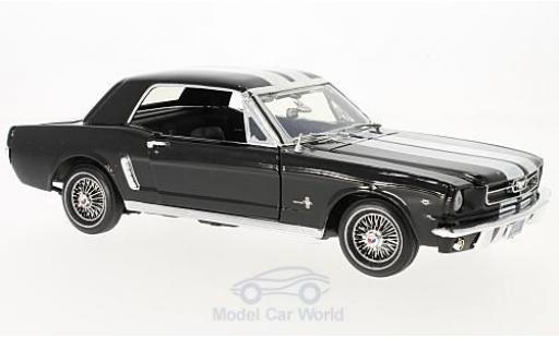 Coche miniatura Ford Mustang 1/18 Motormax Hardtop negro/blanco 1964 Ford Mustang 1/18 Motormax Hardtop negro/blanco 1964 coche miniatura