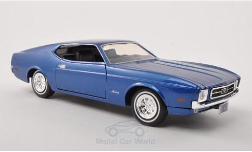 Coche miniatura Ford Mustang 1971 1/24 Motormax Sportsroof metalico azul 1971 Ford Mustang 1971 1/24 Motormax Sportsroof metalico azul 1971 coche miniatura