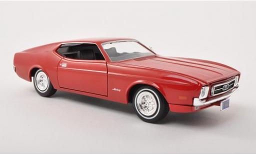Coche miniatura Ford Mustang 1/24 Motormax Sportsroof rojo 1971 sans Vitrine Ford Mustang 1/24 Motormax Sportsroof rojo 1971 sans Vitrine coche miniatura