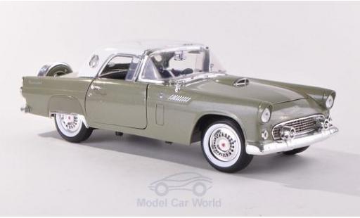 Ford Thunderbird 1956 1/18 Motormax Hardtop metalico verde/blanco 1956 coche miniatura