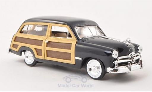 Ford Woody 1/24 Motormax Wagon azul/Holzoptik 1949 ohne Vitrine coche miniatura