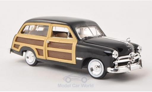 Ford Woody 1/24 Motormax Wagon negro/Holzoptik 1949 ohne Vitrine coche miniatura