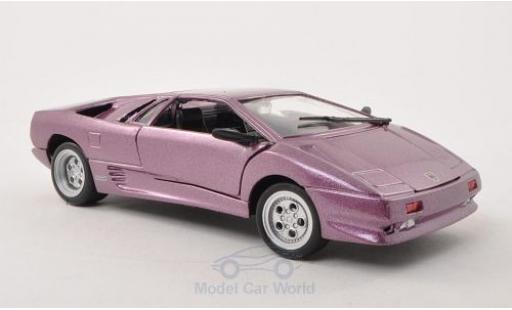 Coche miniatura Lamborghini Diablo 1/24 Motormax metalico lila ohne Vitrine Lamborghini Diablo 1/24 Motormax metalico lila ohne Vitrine coche miniatura