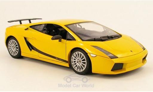 Coche miniatura Lamborghini Gallardo Superleggera 1/24 Motormax Superleggera metalico amarillo Lamborghini Gallardo Superleggera 1/24 Motormax Superleggera metalico amarillo coche miniatura