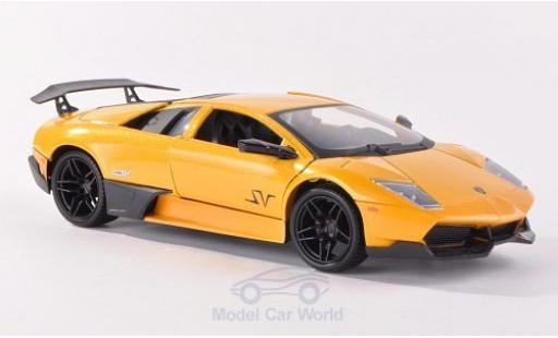 Lamborghini Murcielago LP670-4 1/24 Motormax LP670-4 SV metalico amarillo coche miniatura