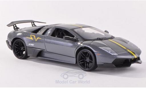 Coche miniatura Lamborghini Murcielago LP670-4 1/24 Motormax LP670-4 SV metalico gris/matt-negro Lamborghini Murcielago LP670-4 1/24 Motormax LP670-4 SV metalico gris/matt-negro coche miniatura