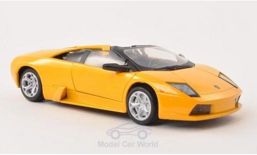 Lamborghini Murcielago Roadster 1/24 Motormax Roadster metalico amarillo coche miniatura