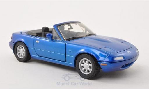 Coche miniatura Mazda MX 1/24 Motormax -5 Miata metalico azul Mazda MX 1/24 Motormax -5 Miata metalico azul coche miniatura