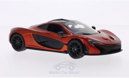McLaren P1 1/24 Motormax metalico naranja/carbon coche miniatura