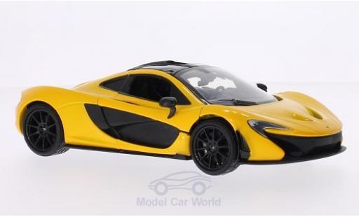 McLaren P1 1/24 Motormax metalico amarillo/negro coche miniatura