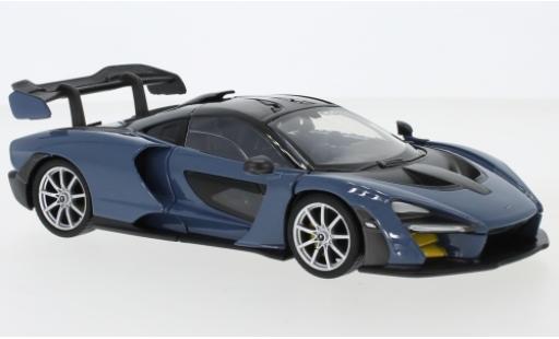 McLaren Senna 1/24 Motormax metalico azul coche miniatura
