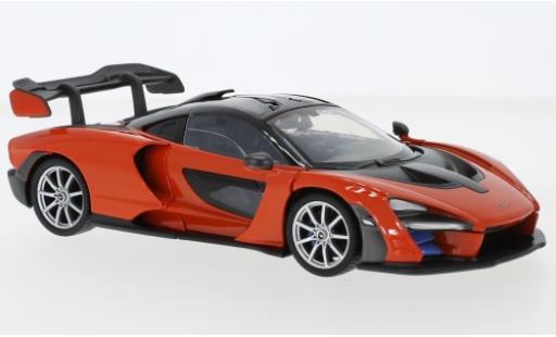 McLaren Senna 1/24 Motormax metalico naranja coche miniatura