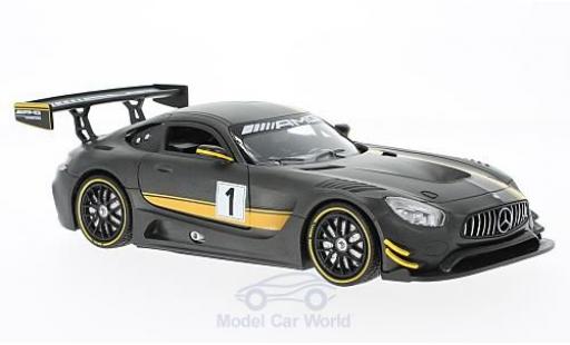 Coche miniatura Mercedes AMG GT 1/24 Motormax 3 matt-gris Presentation Mercedes AMG GT 1/24 Motormax 3 matt-gris Presentation coche miniatura