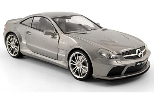 Mercedes Classe SL 1/18 Motormax SL65 AMG Black Series metalico gris 2009 coche miniatura