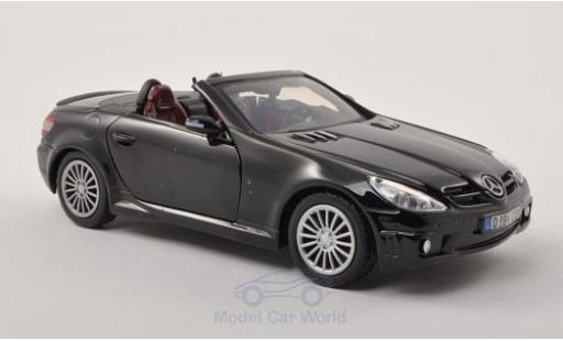 Coche miniatura Mercedes Classe SLK 1/24 Motormax SLK 55 AMG (R171) negro Mercedes Classe SLK 1/24 Motormax SLK 55 AMG (R171) negro coche miniatura