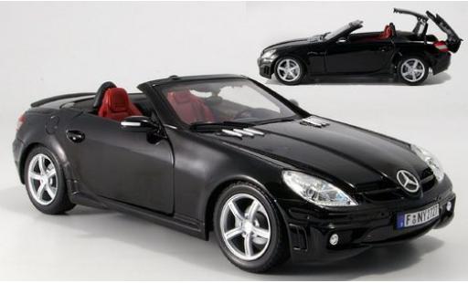 Mercedes Classe SLK 1/18 Motormax SLK 55 AMG (R171) negro avec fonctionement Verdeckmechanismus coche miniatura