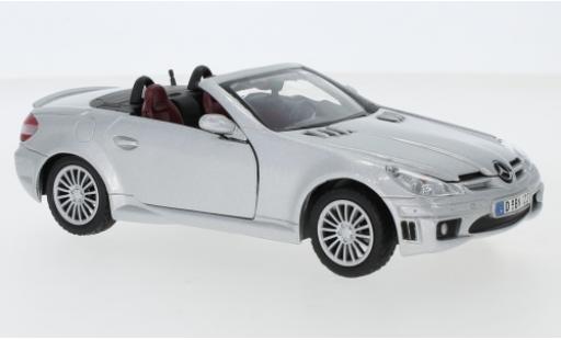 Coche miniatura Mercedes Classe SLK 1/24 Motormax SLK 55 AMG (R171) gris Mercedes Classe SLK 1/24 Motormax SLK 55 AMG (R171) gris coche miniatura