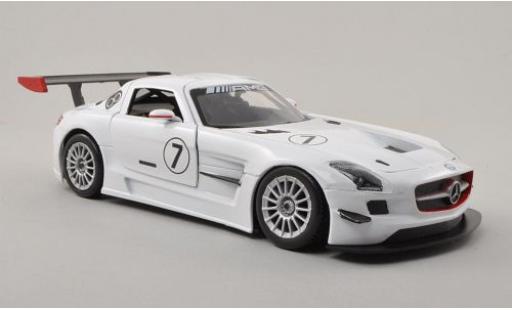 Mercedes SLS 1/24 Motormax AMG GT3 No.7 sans Vitrine coche miniatura