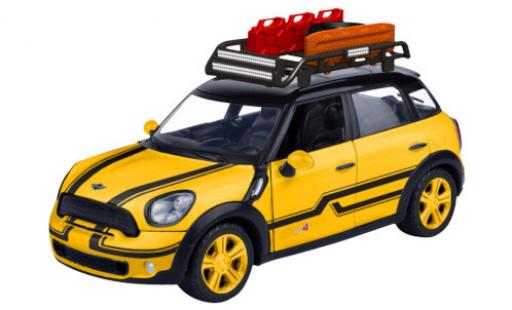 Coche miniatura Mini Cooper 1/24 Motormax S All4 Countryman metalico amarillo/negro avec Rack de toit Mini Cooper 1/24 Motormax S All4 Countryman metalico amarillo/negro avec Rack de toit coche miniatura