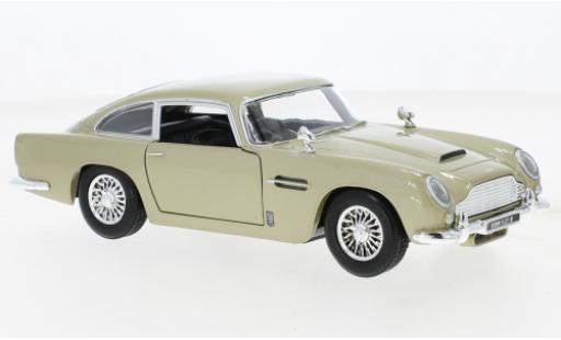 Aston Martin DB5 1/24 Motormax metallise beige RHD coche miniatura