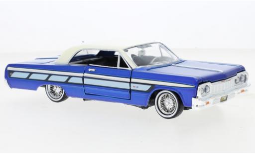 Chevrolet Impala 1/24 Motormax metallise azul/beige 1964 coche miniatura