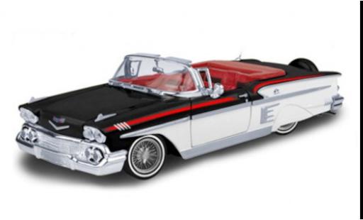 Coche miniatura Chevrolet Impala 1/24 Motormax negro/blanco 1958 Chevrolet Impala 1/24 Motormax negro/blanco 1958 coche miniatura