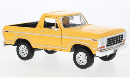 Coche miniatura Ford Bronco 1/24 Motormax Custom amarillo 1978 Ford Bronco 1/24 Motormax Custom amarillo 1978 coche miniatura