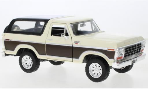 Coche miniatura Ford Bronco 1/24 Motormax Ranger XLT beige/brun 1978 Ford Bronco 1/24 Motormax Ranger XLT beige/brun 1978 coche miniatura