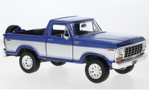 Coche miniatura Ford Bronco 1/24 Motormax Ranger XLT metallise azul/d 1978 Ford Bronco 1/24 Motormax Ranger XLT metallise azul/d 1978 coche miniatura