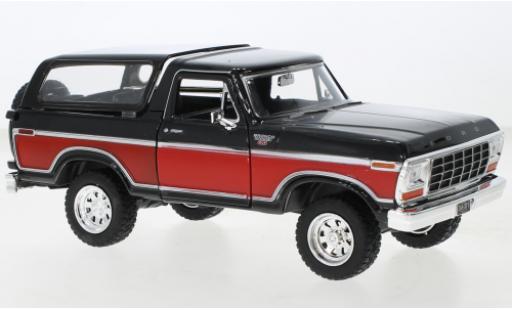 Ford Bronco 1/24 Motormax Ranger XLT negro/rouge 1978 coche miniatura