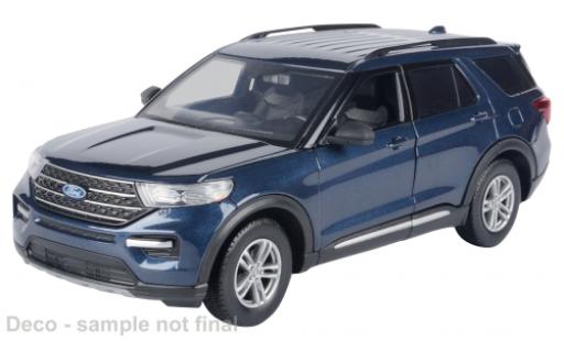 Ford Explorer 1/24 Motormax XLT azul 2022 coche miniatura