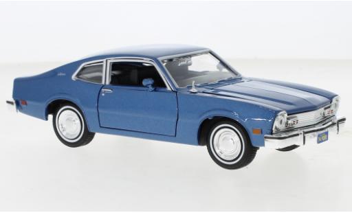 Ford Maverick 1/24 Motormax metallise azul 1974 coche miniatura