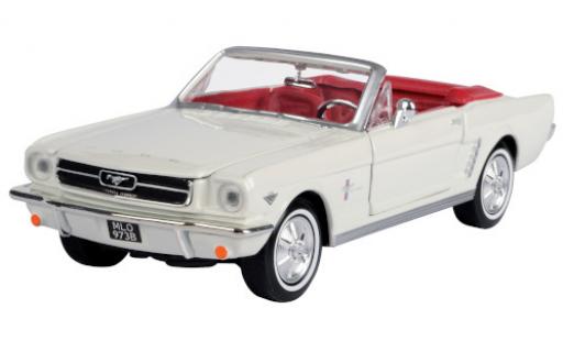 Coche miniatura Ford Mustang 1/24 Motormax Convertible blanco 1964 Ford Mustang 1/24 Motormax Convertible blanco 1964 coche miniatura
