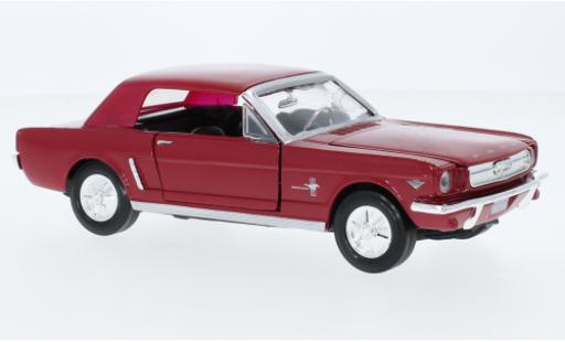 Ford Mustang 1/24 Motormax Hardtop rouge 1964 coche miniatura