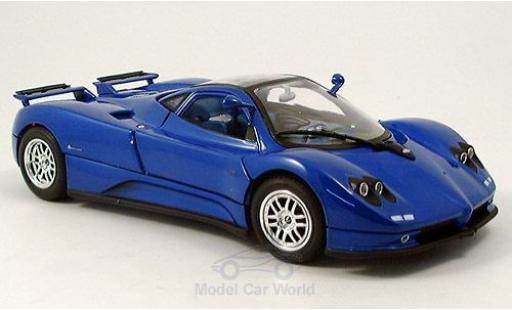 Coche miniatura Pagani Zonda C12 1/18 Motormax C12 metalico azul 2004 Pagani Zonda C12 1/18 Motormax C12 metalico azul 2004 coche miniatura