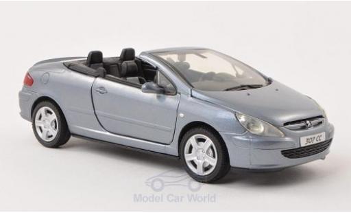 Peugeot 307 1/24 Motormax CC metalico azul ohne Vitrine coche miniatura
