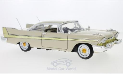 Coche miniatura Plymouth Fury 1/18 Motormax beige 1958 Plymouth Fury 1/18 Motormax beige 1958 coche miniatura